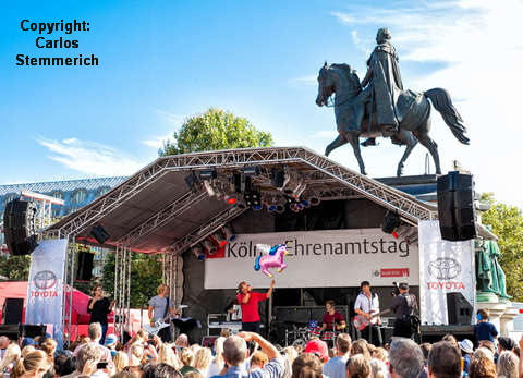 Bühne beim Ehrenamtstag